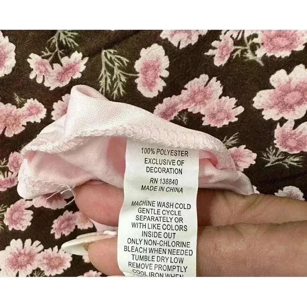 Kidpik Girl's Floral Pink Flower Outfit Western Charm Size XXL 16‎